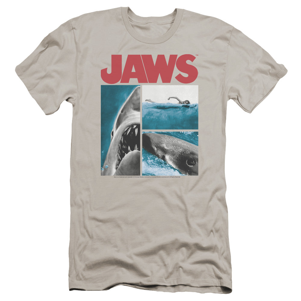 Jaws - Instajaws-premuim Canvas Adult Slim Fit 30/1 - Silver