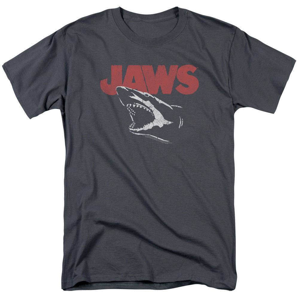 Jaws - Cracked Jaw - Short Sleeve Adult 18/1 - Charcoal T-shirt