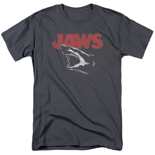 Jaws - Cracked Jaw - Short Sleeve Adult 18/1 - Charcoal T-shirt