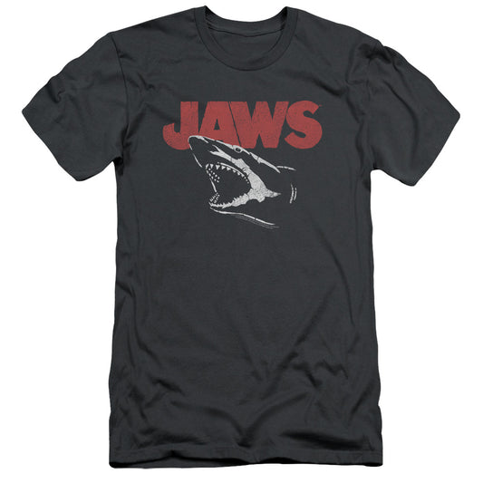 Jaws - Cracked Jaw - Short Sleeve Adult 30/1 - Charcoal T-shirt