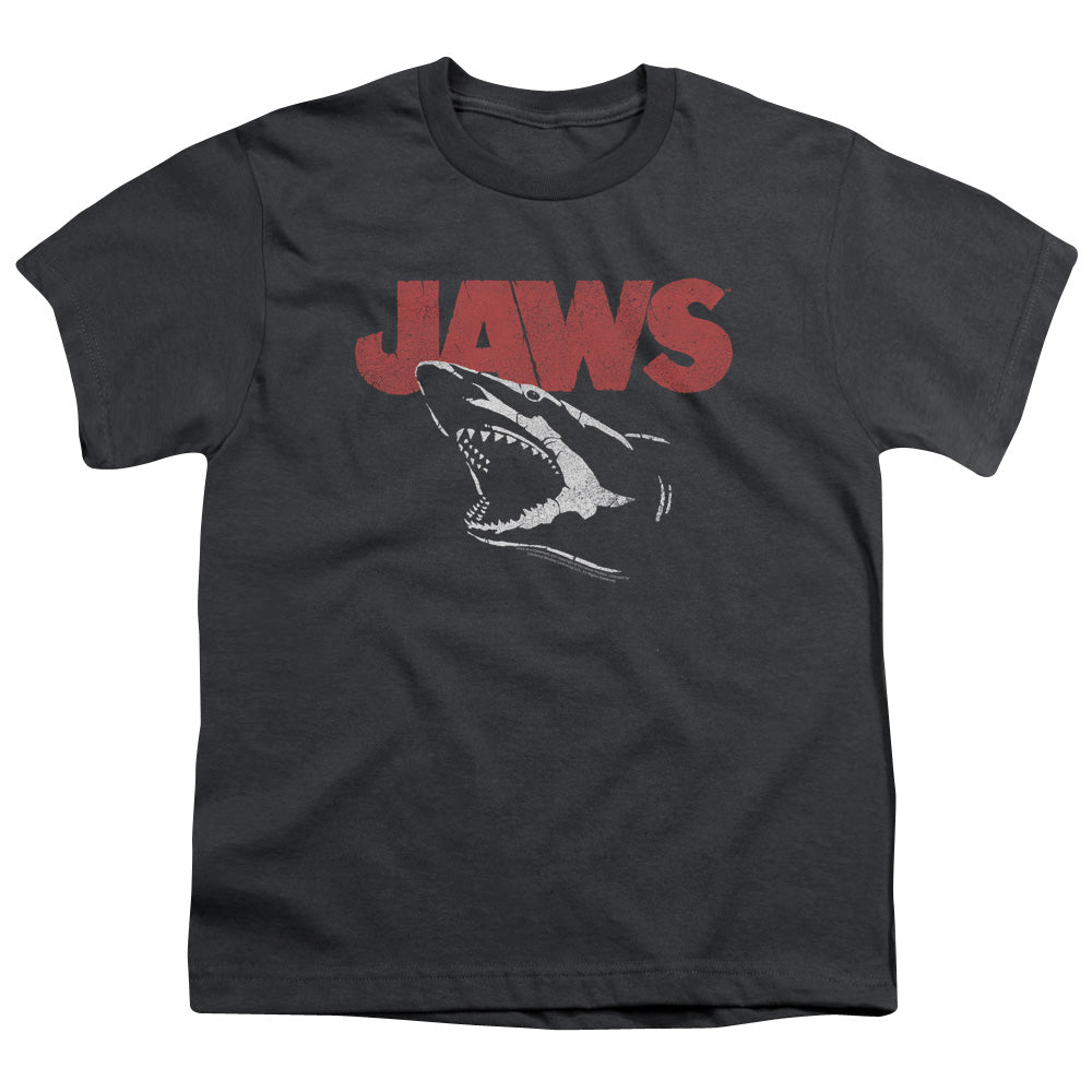 Jaws - Cracked Jaw - Short Sleeve Youth 18/1 - Charcoal T-shirt