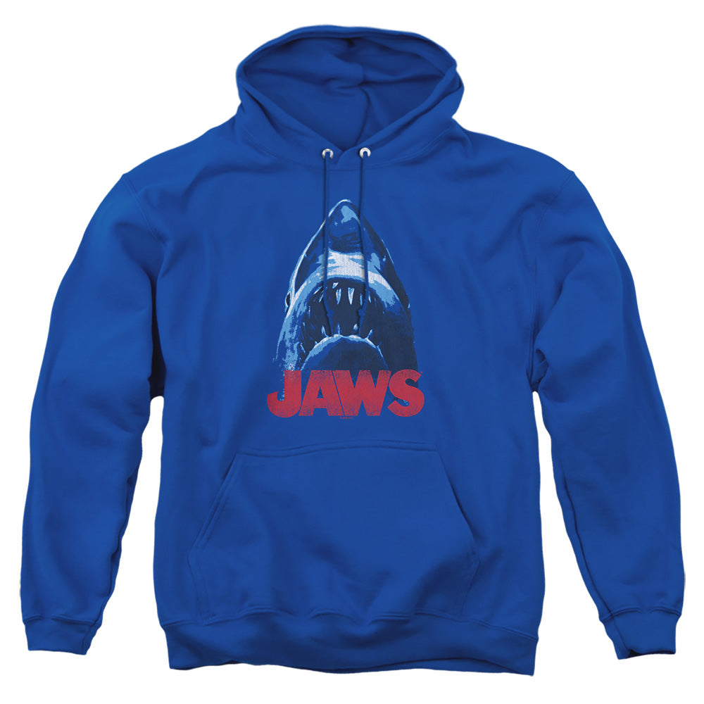Jaws - From Below - Adult Pull-over Hoodie - Royal Blue