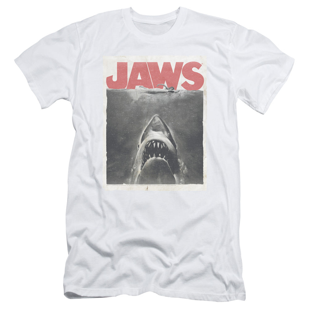 Jaws - Classic Fear - Short Sleeve Adult 30/1 - White T-shirt
