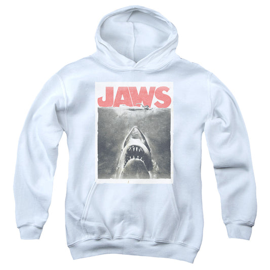 Jaws Classic Fear-youth Pull-over Hoodie - White
