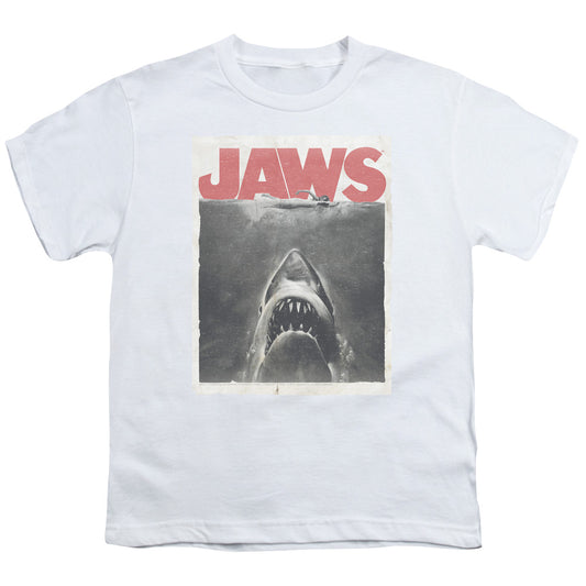 Jaws - Classic Fear - Short Sleeve Youth 18/1 - White T-shirt