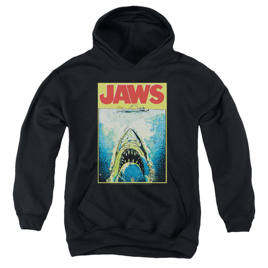 Jaws - Bright Jaws - Youth Pull-over Hoodie - Black