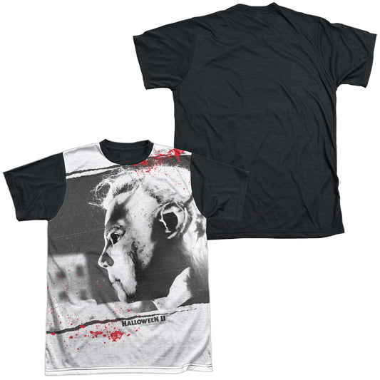 Halloween Ii - Myers Mask - Short Sleeve Adult White Front Black Back - White T-shirt