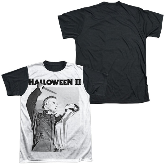 Halloween Ii - Serial Serenade - Short Sleeve Adult White Front Black Back - White T-shirt