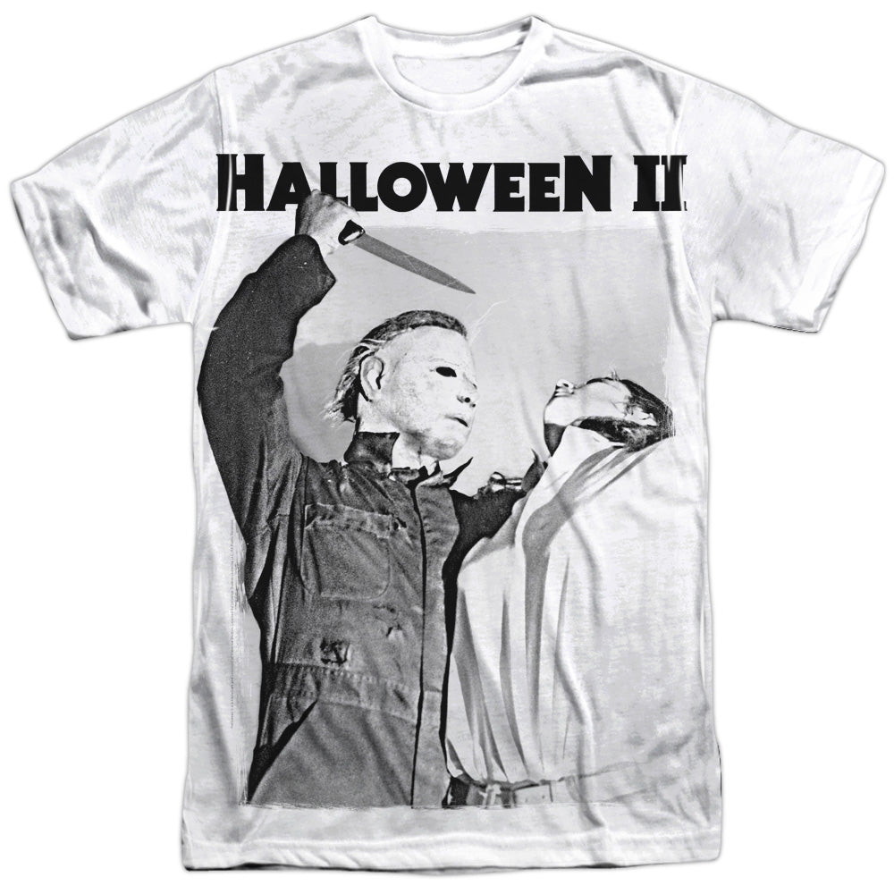 Halloween Ii - Serial Serenade - Short Sleeve Adult 100% Poly Crew - White - Sm - White T-shirt