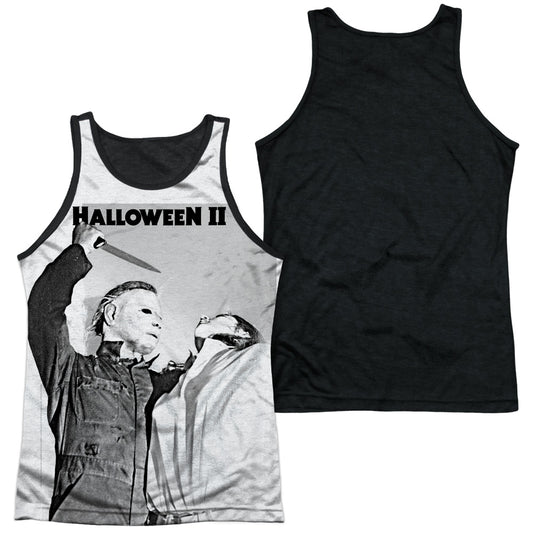 Halloween Ii - Serial Serenade - Adult Poly Tank Top Black Back - White