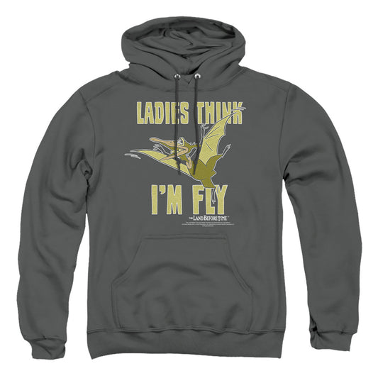 Land Before Time - Im Fly - Adult Pull-over Hoodie - Charcoal
