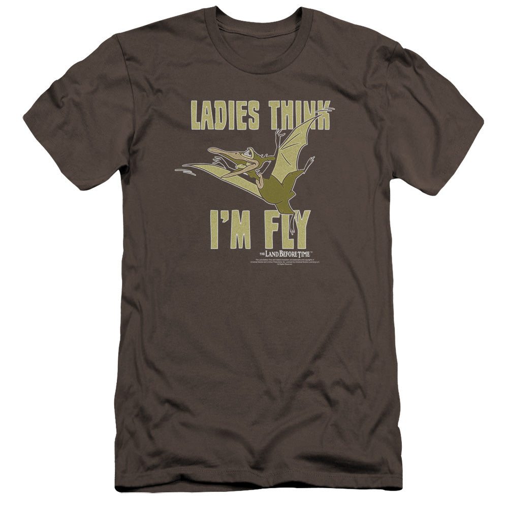 Land Before Time - Im Fly-premuim Canvas Adult Slim Fit 30/1 - Charcoal