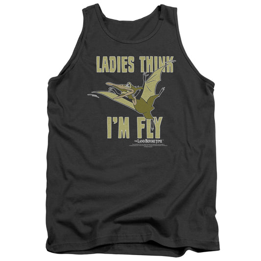 Land Before Time - Im Fly - Adult Tank - Charcoal