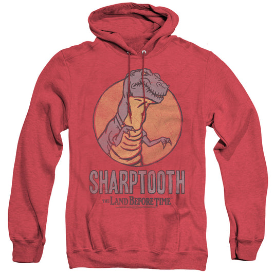 Land Before Time - Sharptooth - Adult Heather Hoodie - Red
