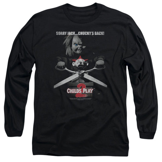 Childs Play 2 - Jack Poster - Long Sleeve Adult 18/1 - Black - Sm - Black T-shirt