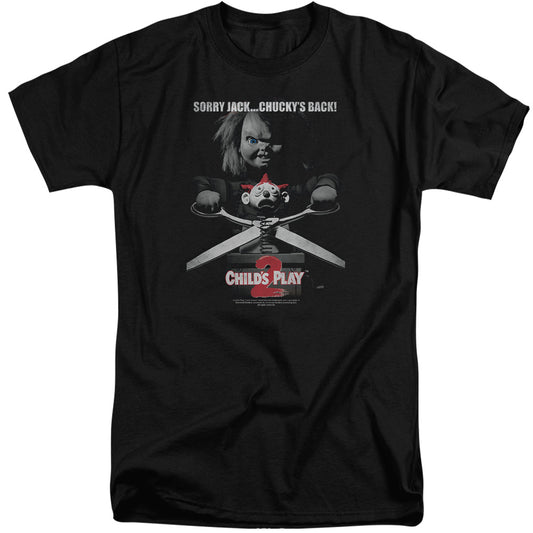 Childs Play 2 - Jack Poster - Short Sleeve Adult Tall - Black - Xl - Black T-shirt