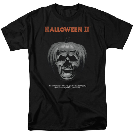 Halloween Ii - Pumpkin Poster - Short Sleeve Adult 18/1 - Black - Sm - Black T-shirt