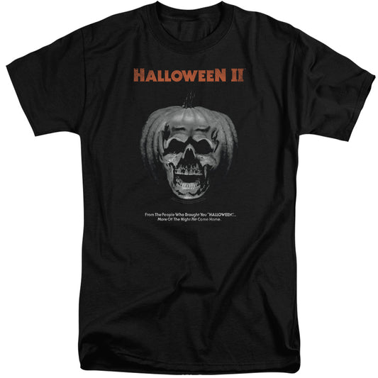 Halloween Ii - Pumpkin Poster - Short Sleeve Adult Tall - Black - Xl - Black T-shirt