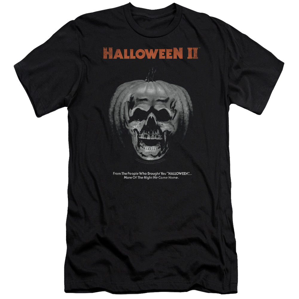 Halloween Ii - Pumpkin Poster-premuim Canvas Adult Slim Fit 30/1 - Black