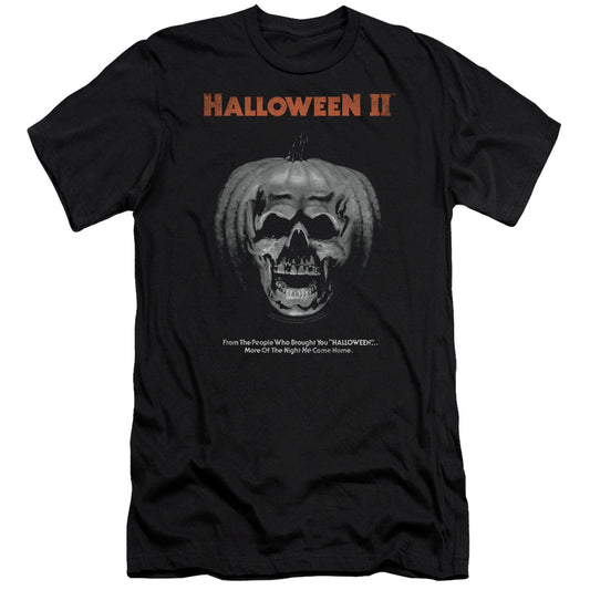 Halloween Ii - Pumpkin Poster-premuim Canvas Adult Slim Fit 30/1 - Black