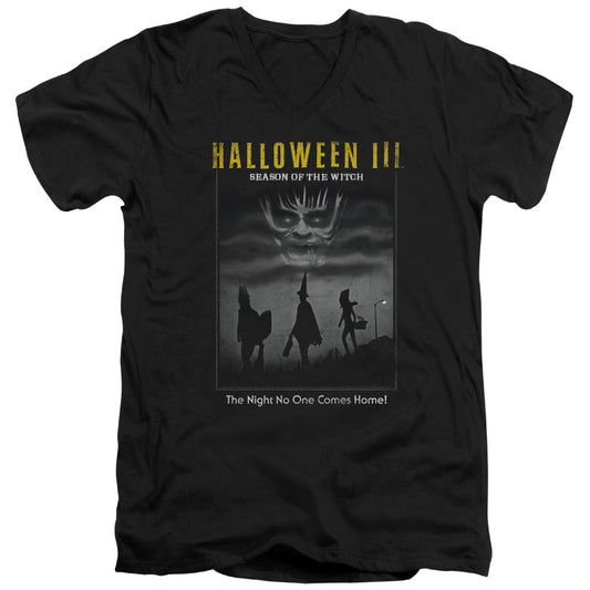 Halloween Iii - Kids Poster - Short Sleeve Adult V-neck 30/1 - Black T-shirt