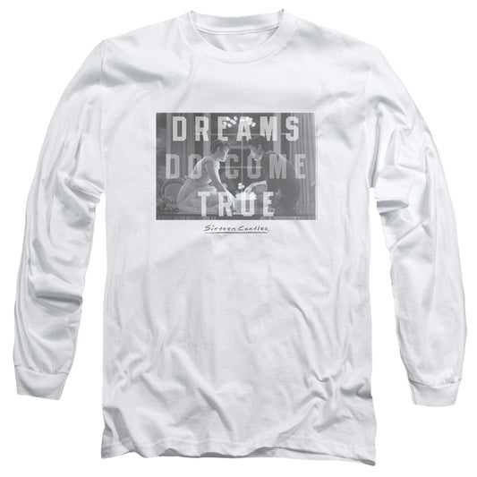 Sixteen Candles - Dreamers - Long Sleeve Adult 18/1 - White T-shirt