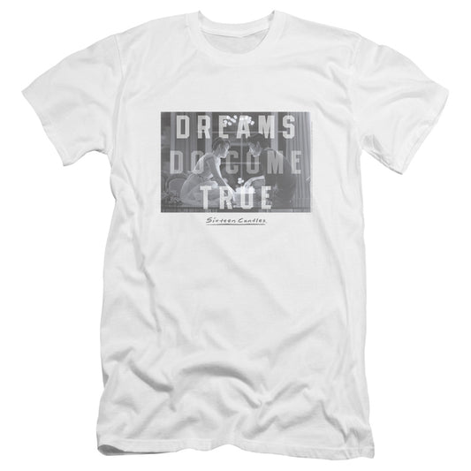 Sixteen Candles - Dreamers-premuim Canvas Adult Slim Fit 30/1 - White