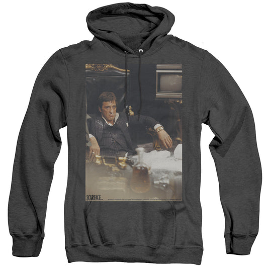 Scarface - Sit Back - Adult Heather Hoodie - Black