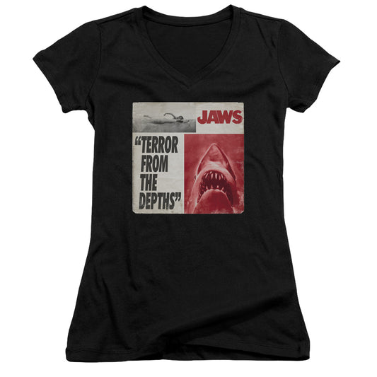 Jaws - Terror-junior V-neck - Black