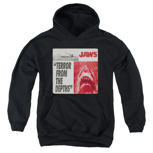 Jaws - Terror - Youth Pull-over Hoodie - Black