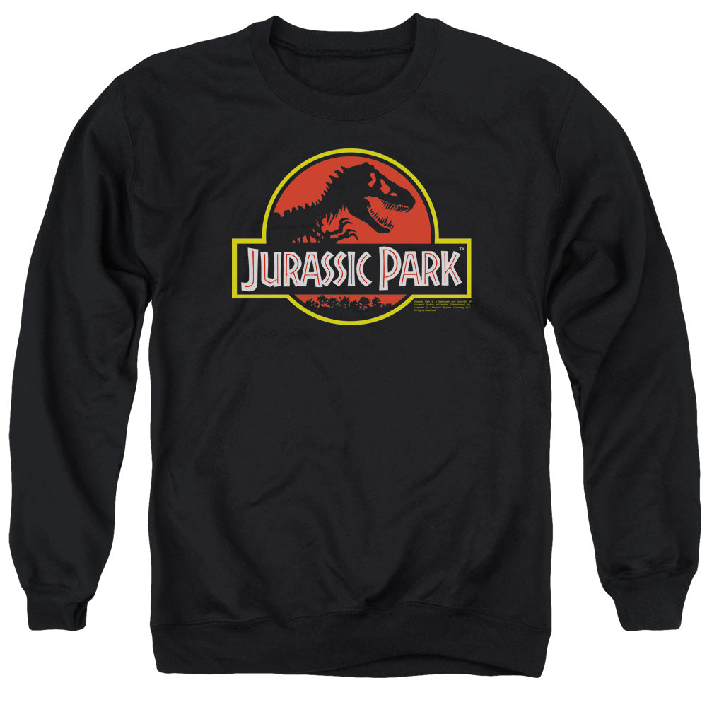 Jurassic Park - Classic Logo - Adult Crewneck Sweatshirt - Black