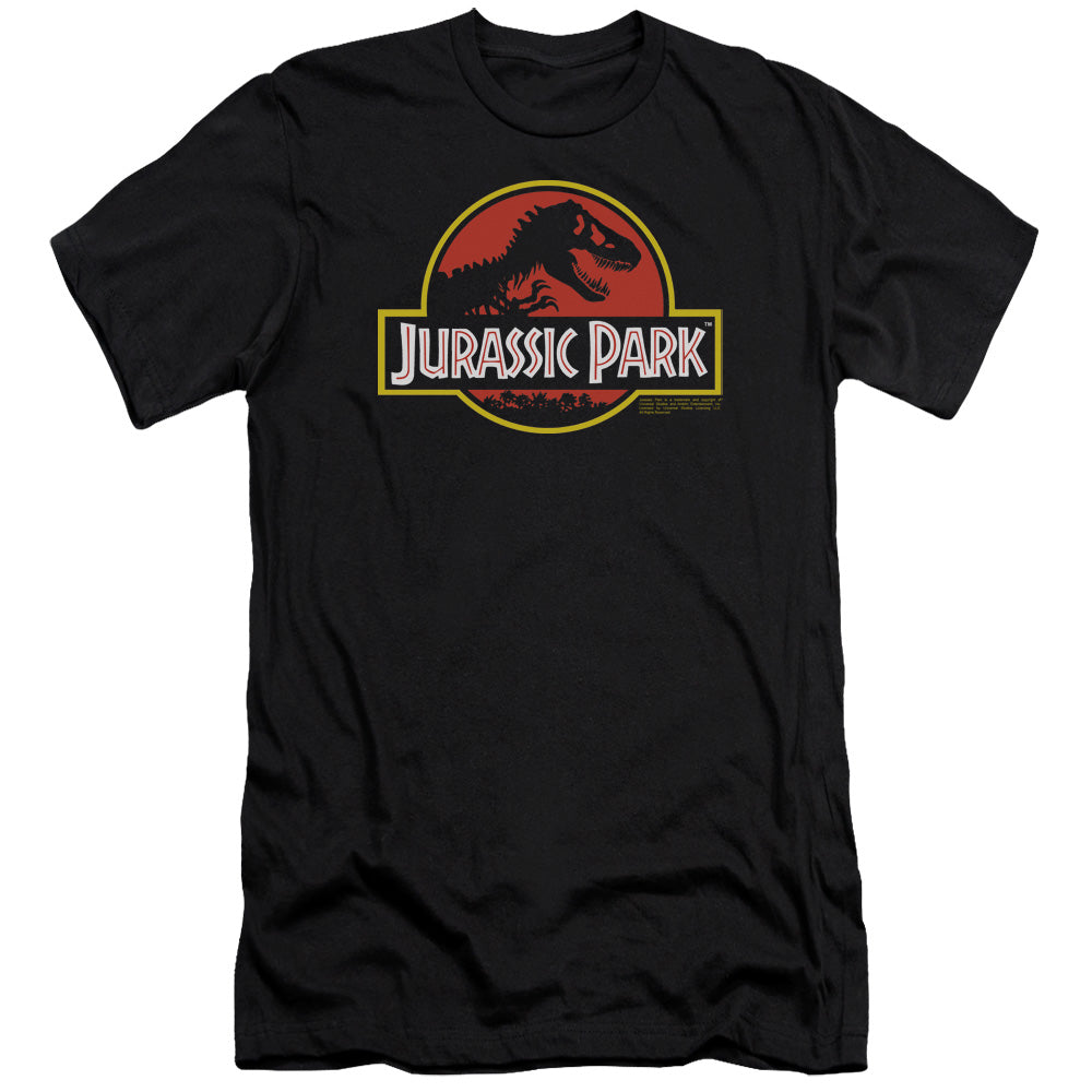 Jurassic Park - Classic Logo-premuim Canvas Adult Slim Fit 30/1 - Black