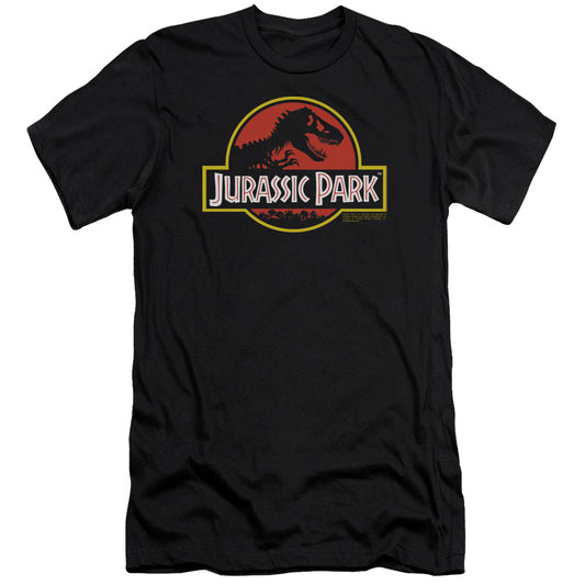 Jurassic Park - Classic Logo-premuim Canvas Adult Slim Fit 30/1 - Black