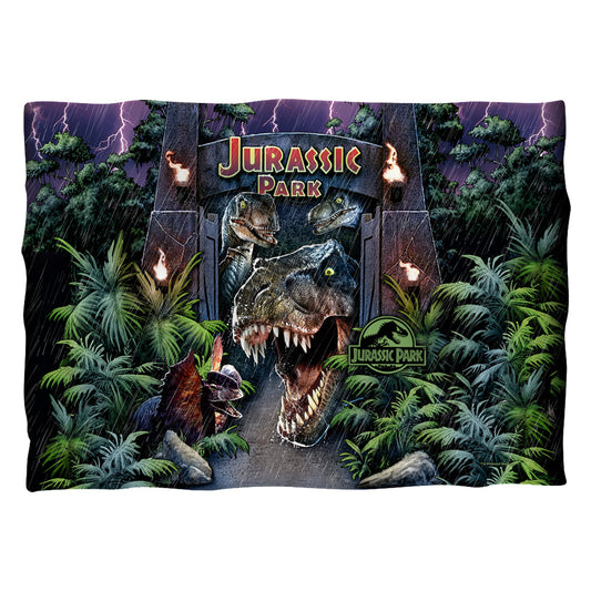 Jurassic Park - Welcome To The Park - Pillow Case - White