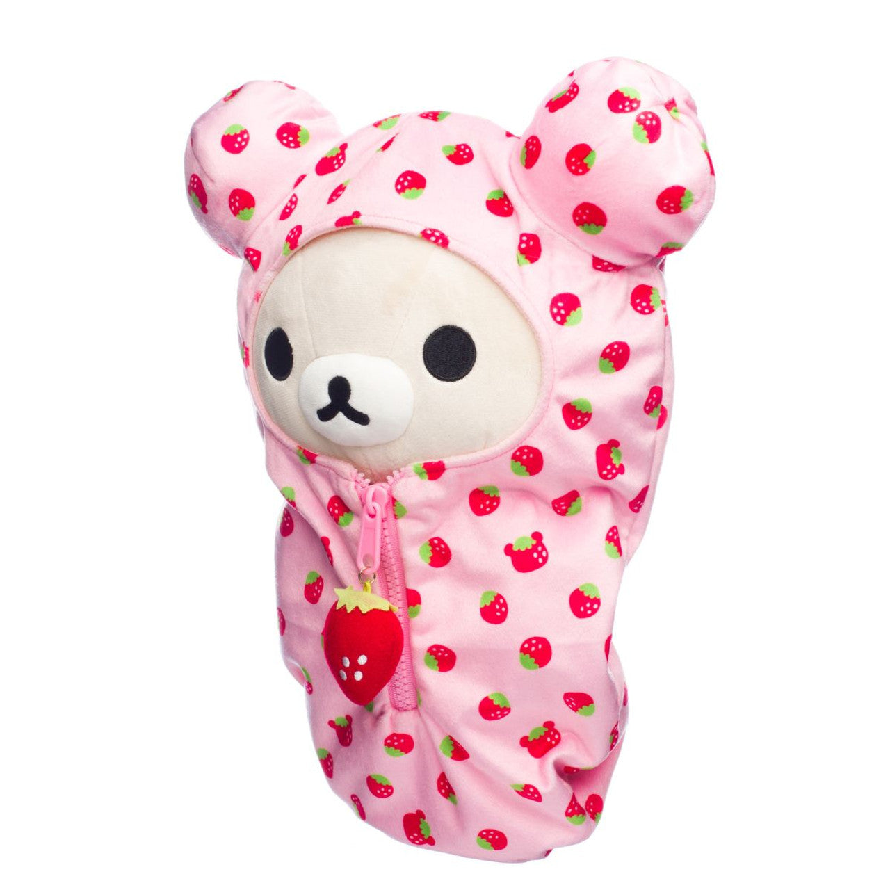 Korilakkuma San-X Original Strawberry Pattern Pink Sleeping Bag Plush