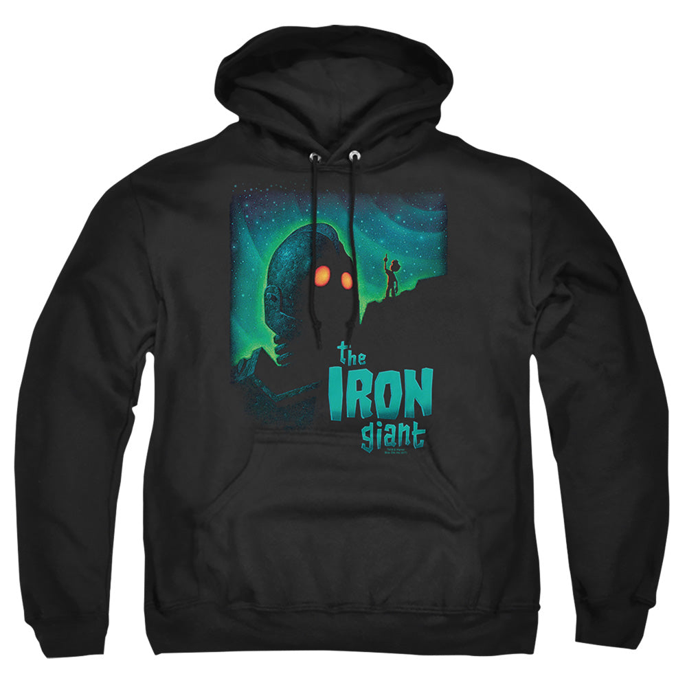 Iron Giant - Look To The Stars - Adult Pull-over Hoodie - Black