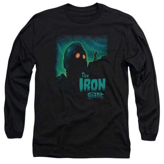 Iron Giant - Look To The Stars - Long Sleeve Adult 18/1 - Black T-shirt