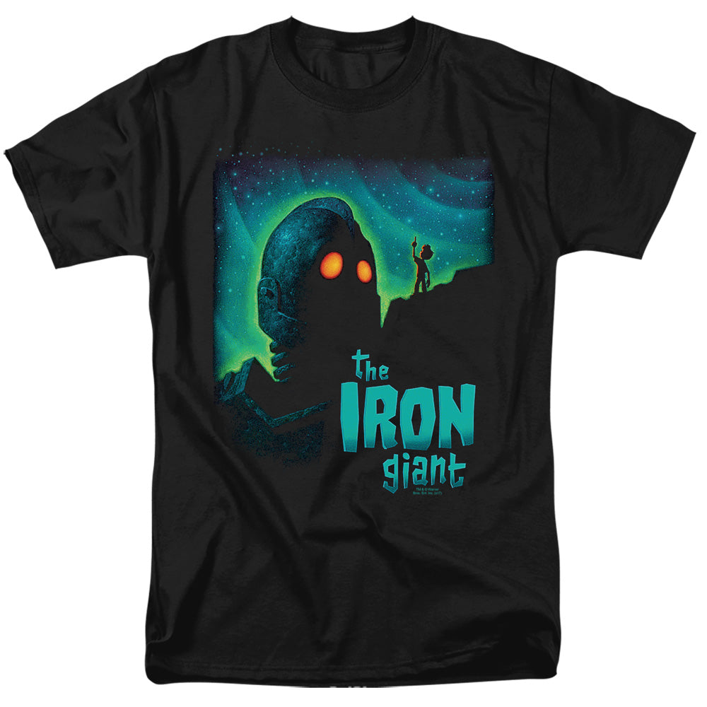 Iron Giant - Look To The Stars - Short Sleeve Adult 18/1 - Black T-shirt