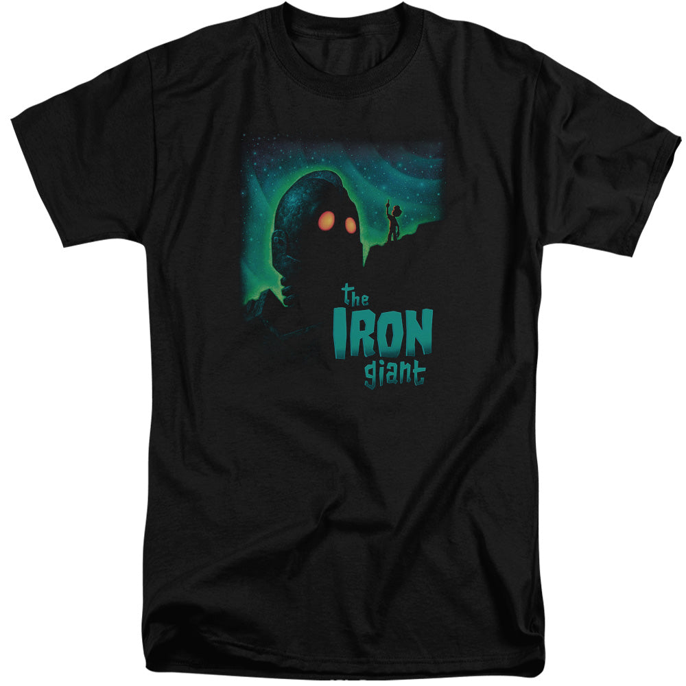 Iron Giant - Look To The Stars - Short Sleeve Adult Tall - Black T-shirt
