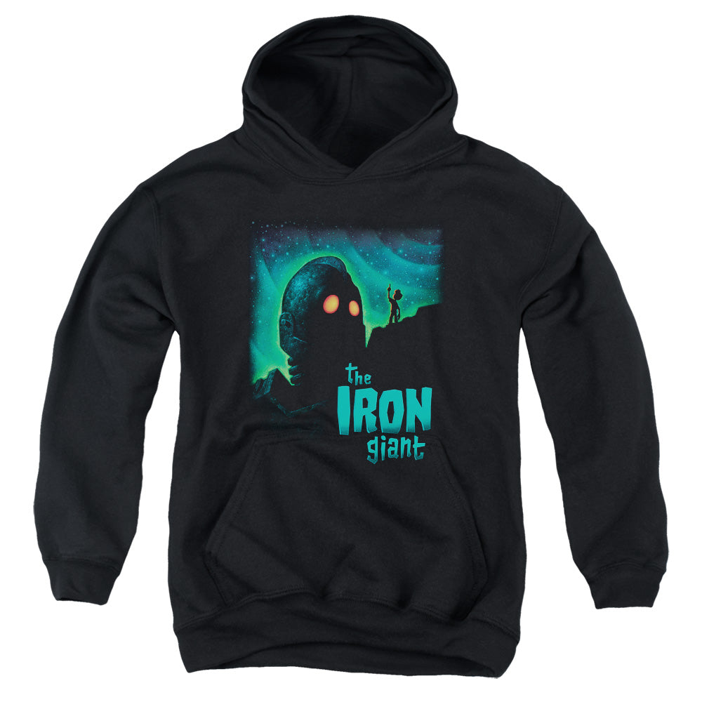 Iron Giant - Look To The Stars - Youth Pull-over Hoodie - Black
