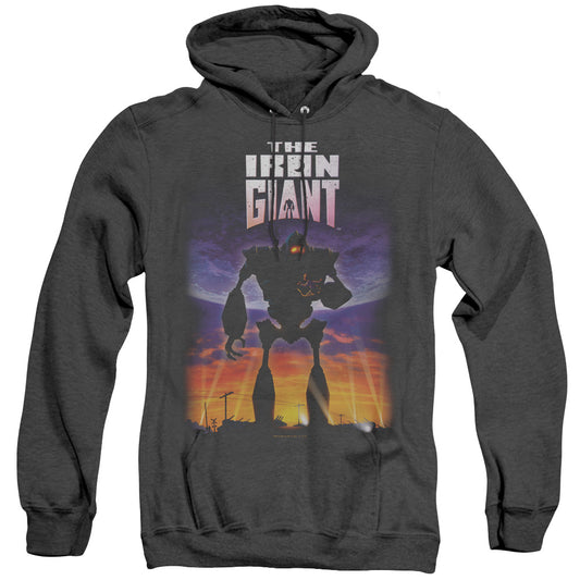 Iron Giant - Poster - Adult Heather Hoodie - Black