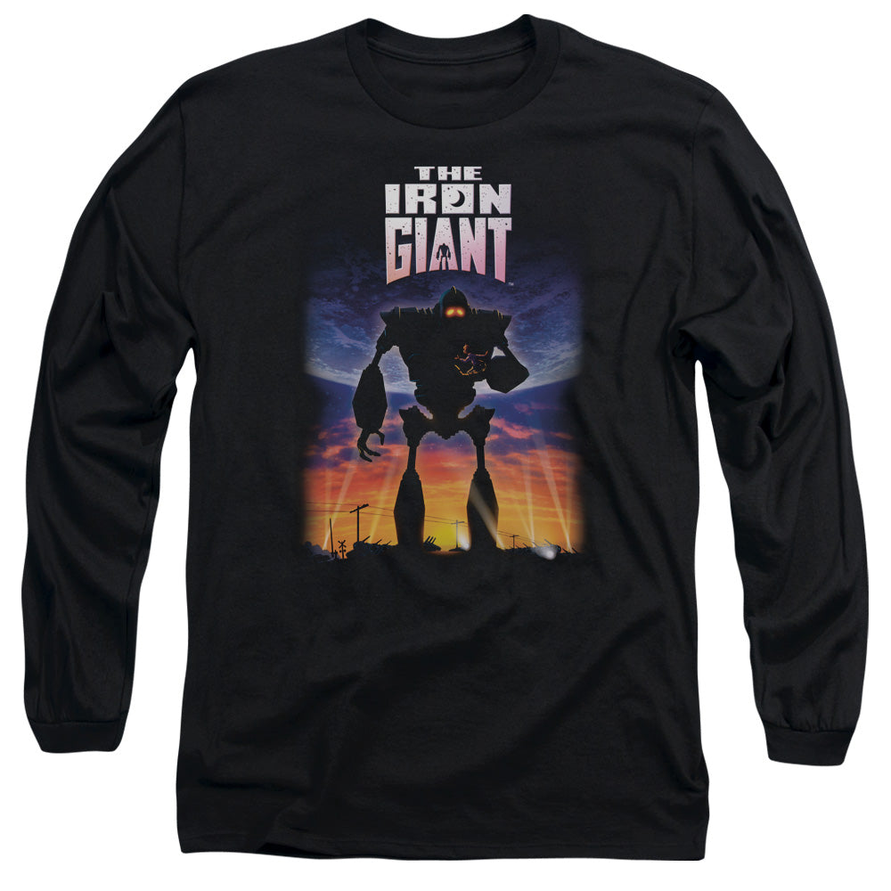Iron Giant - Poster - Long Sleeve Adult 18/1 - Black T-shirt