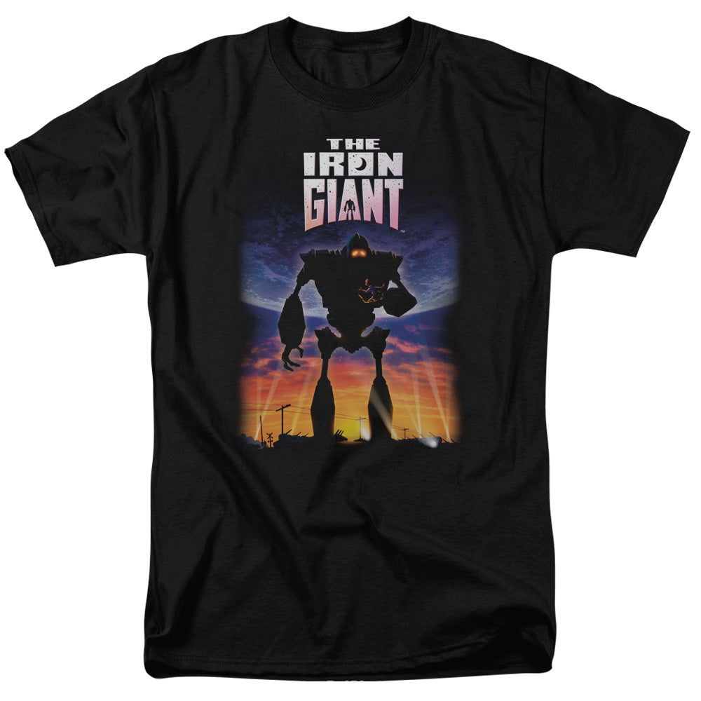 Iron Giant - Poster - Short Sleeve Adult 18/1 - Black T-shirt