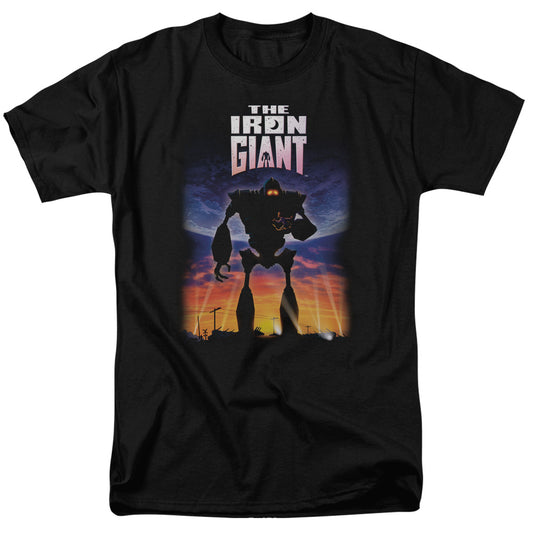 Iron Giant - Poster - Short Sleeve Adult 18/1 - Black T-shirt