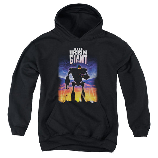 Iron Giant - Poster - Youth Pull-over Hoodie - Black