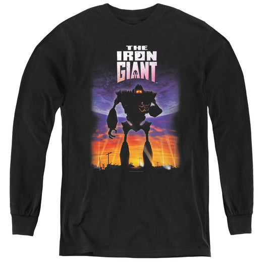 Iron Giant - Poster - Youth Long Sleeve Tee - Black