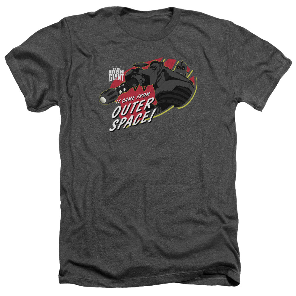 Iron Giant - Outer Space - Adult Heather - Charcoal