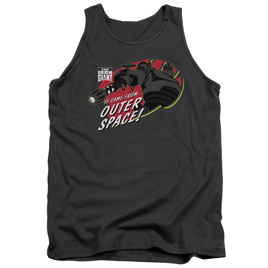 Iron Giant - Outer Space - Adult Tank - Charcoal