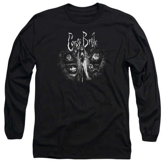 Corpse Bride - Bride To Be - Long Sleeve Adult 18/1 - Black T-shirt