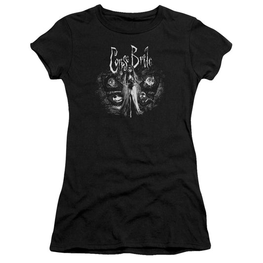 Corpse Bride - Bride To Be - Short Sleeve Junior Sheer - Black T-shirt